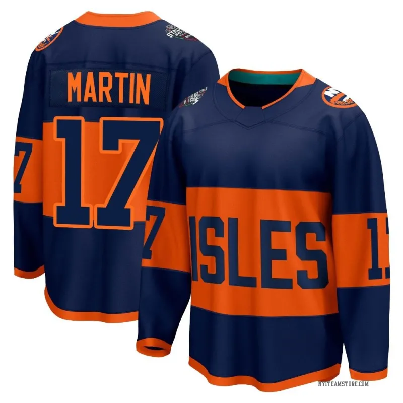 Men s Matt Martin New York Islanders 2024 Stadium Series Jersey Navy Breakaway Islanders Store